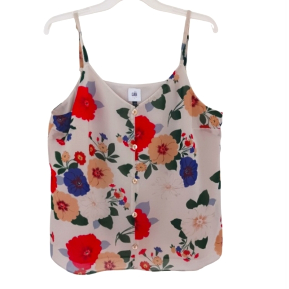 Floral CAbi Camisole Top SZ L